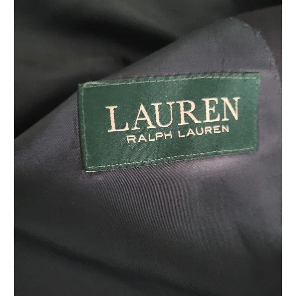 Lauren Ralph Lauren 100% Wool Blazer Sport Coat Suit Jacket Blue Mens